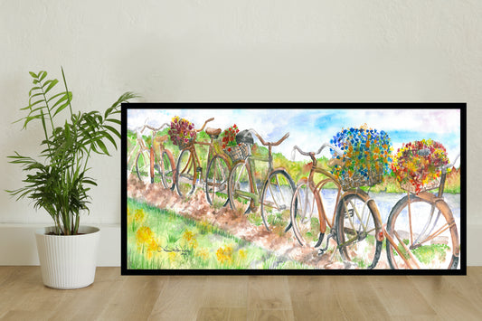 Strollin' on the River: Art Print