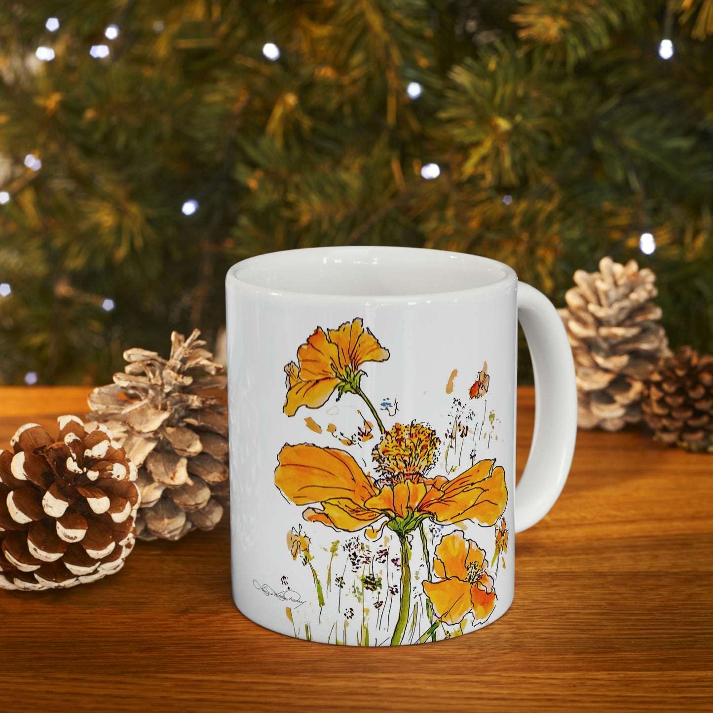 "Drinking in the Joy" Ceramic Mug