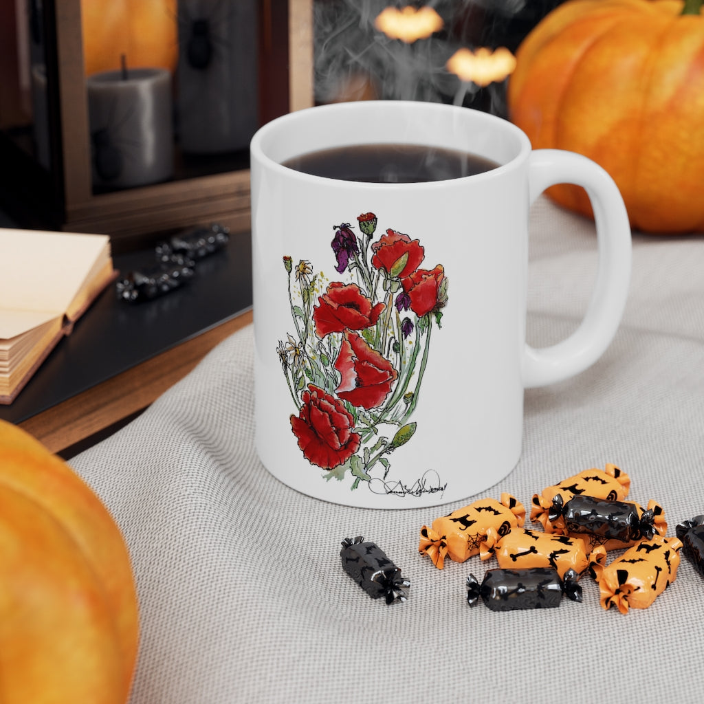 "Morning Reds" Mug
