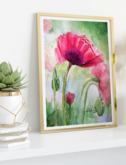 Passion of the Morning Watercolor Art: Art Print